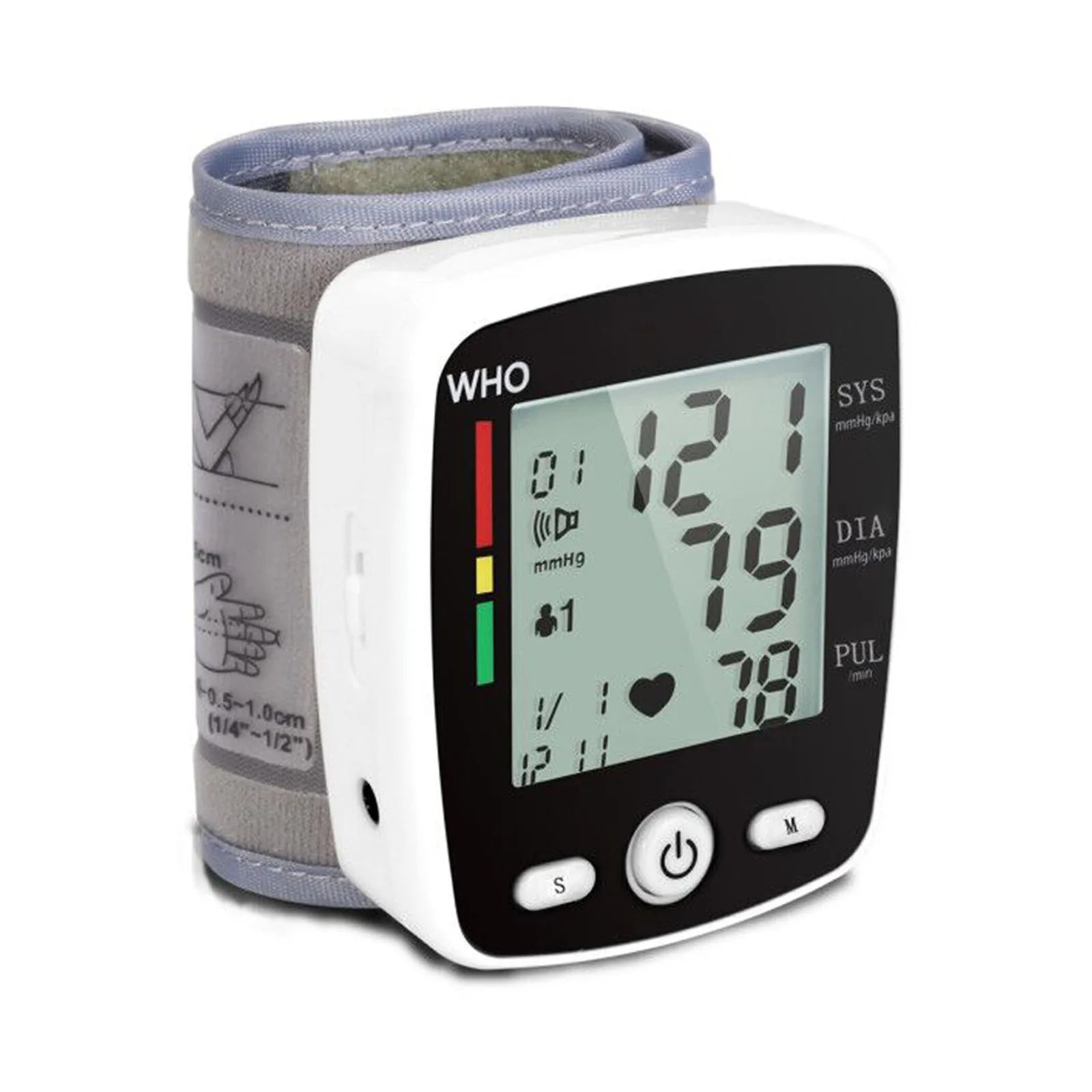 Digital Wrist Blood Pressure Monitor with LCD